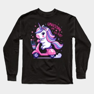 Unicorn on the go Long Sleeve T-Shirt